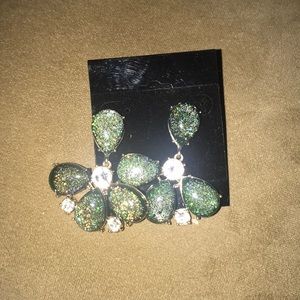 Glittery Drop Earrings